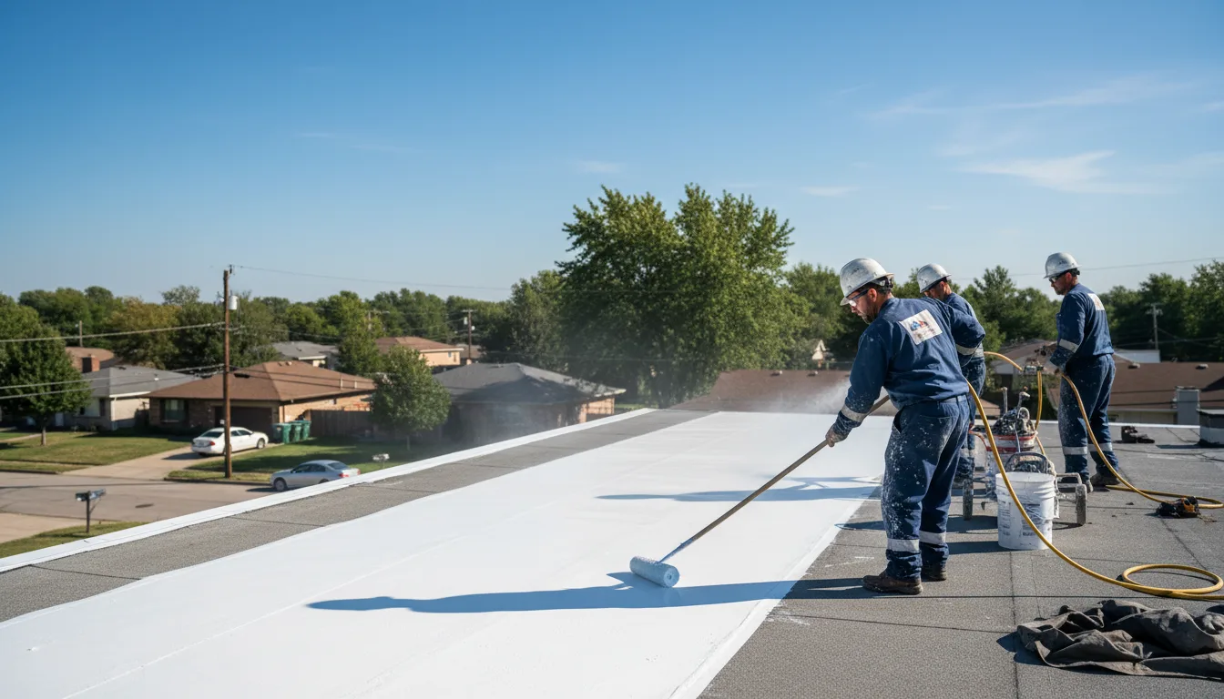 Commercial roof coating in Edmeston, NY near me